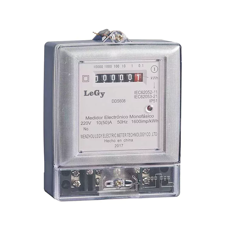 Egyfázisú RS485 intelligens energiamérő