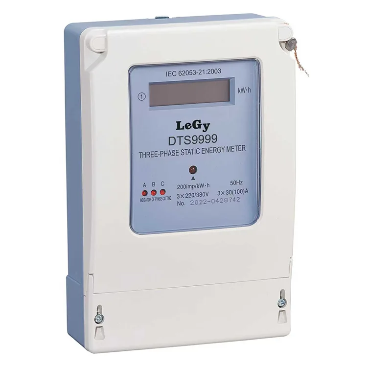 Háromfázisú elektronikus kWh energiamérő